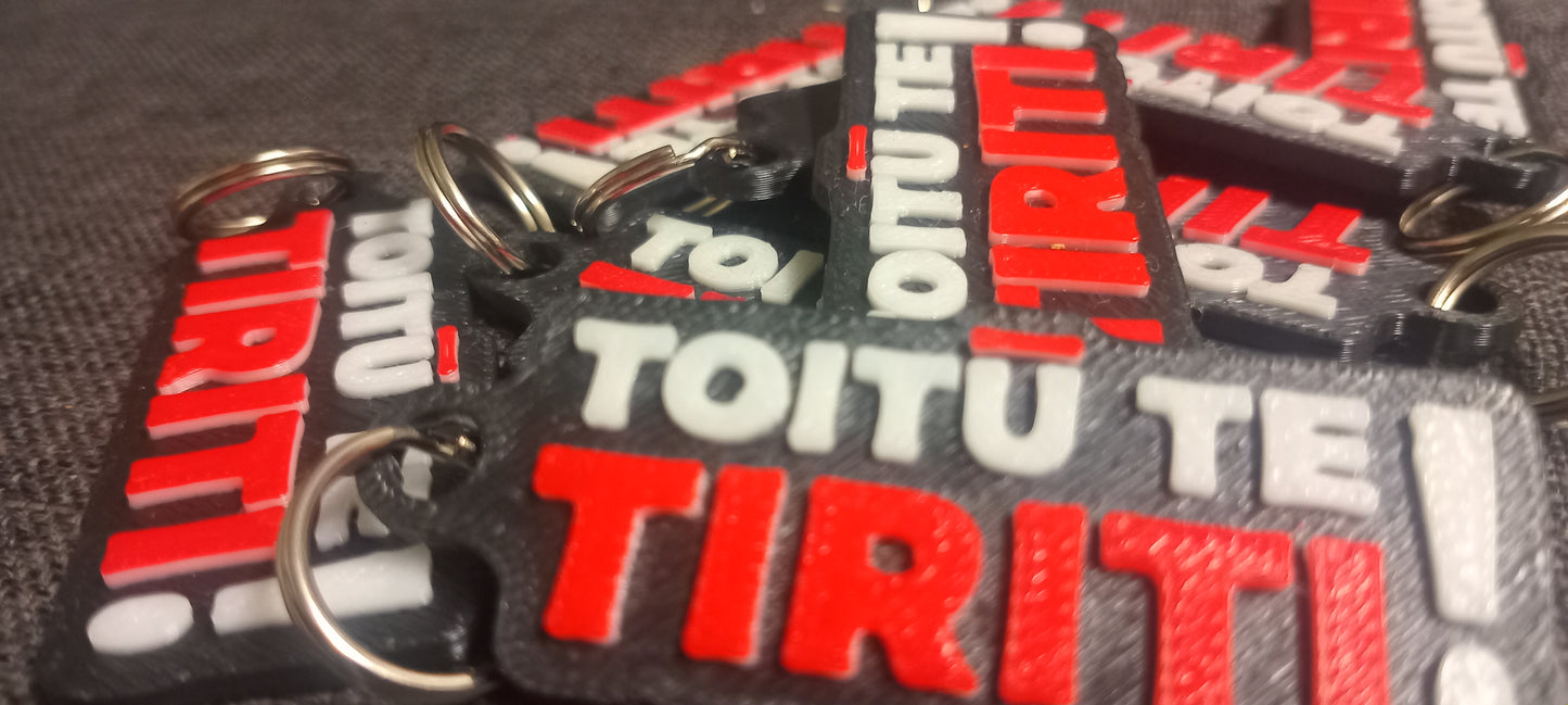 TOITŪ TE TIRITI Keychain - Custom Keychain for Bags & More!